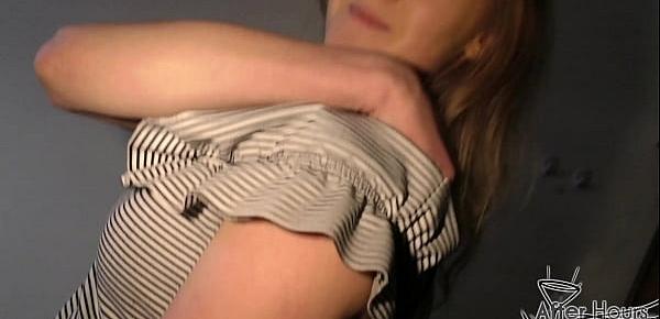  19yo jete long suck and fuck after long summer cum hungry blonde